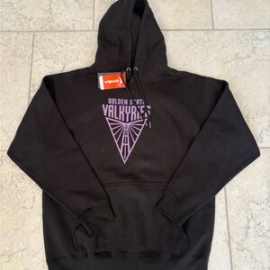 Golden State Valkyries Black Hoodie with Purple Logo - fanatics